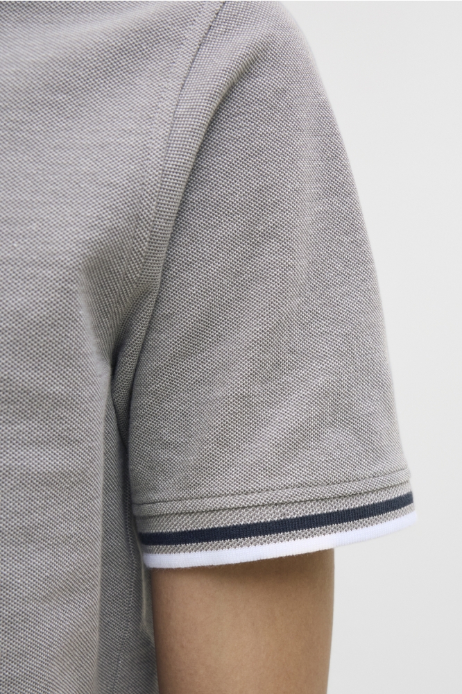 JJEPAULOS POLO SS NOOS 12136668 ULTIMATE GREY/PLAY